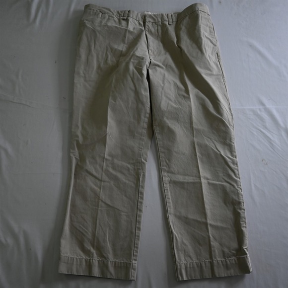 Dockers 40x30 Khaki K-1 K1 Flat Front Straight Fit 100% Cotton Mens Chino Pants